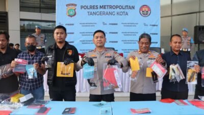 Polres Metro Tangerang Kota Ungkap 52 Kasus Kejahatan Jalanan, 36 Tersangka Diamankan